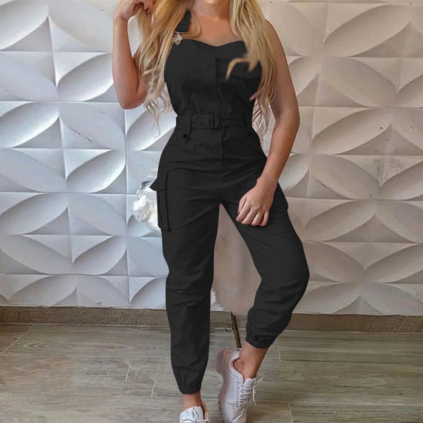 Women's Fashion Clasp Pocket Cargo Romper Jumpsuits for Women Casual Women Jump Suit Womens Jumpsuit Summer Womens Jumpsuit Over