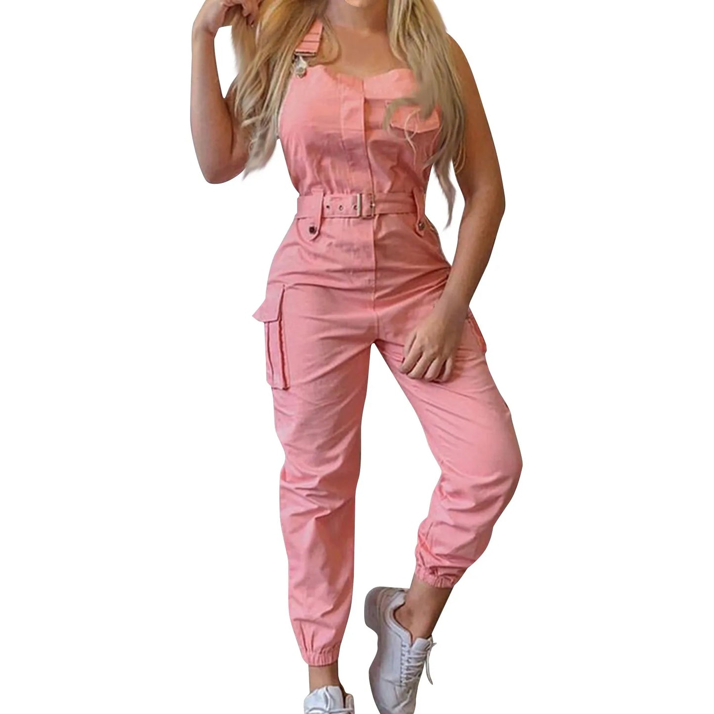 Women's Fashion Clasp Pocket Cargo Romper Jumpsuits for Women Casual Women Jump Suit Womens Jumpsuit Summer Womens Jumpsuit Over