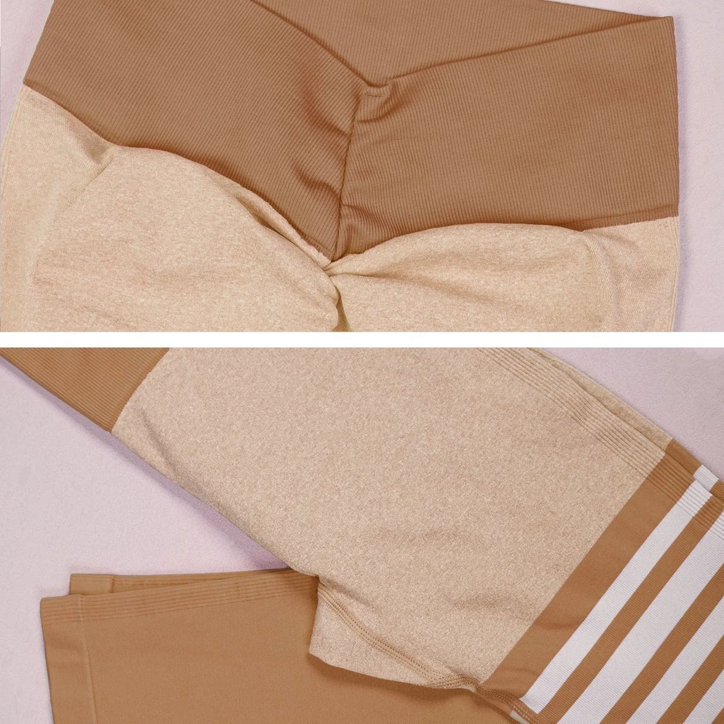 Women Pants Striped Outdoor Sports Leggings High Waisted Hip Lifting Yoga Clothing Quick Dry Running Exercise Fitness Pantyhose