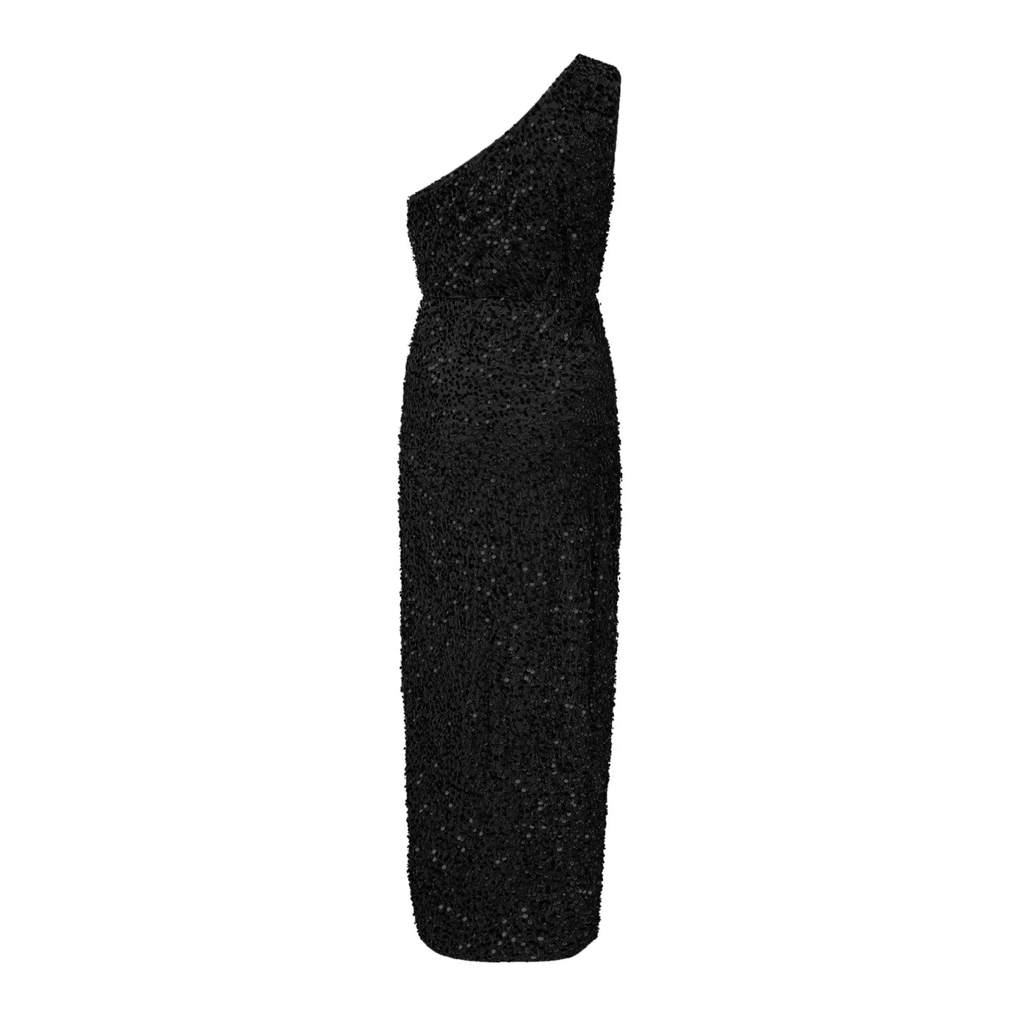 Tops Elegant Outfits Summer Dresses For Women 2023 Sequins One Shoulder Sleeveless Solid Color Dress Formal Occasion Dresses