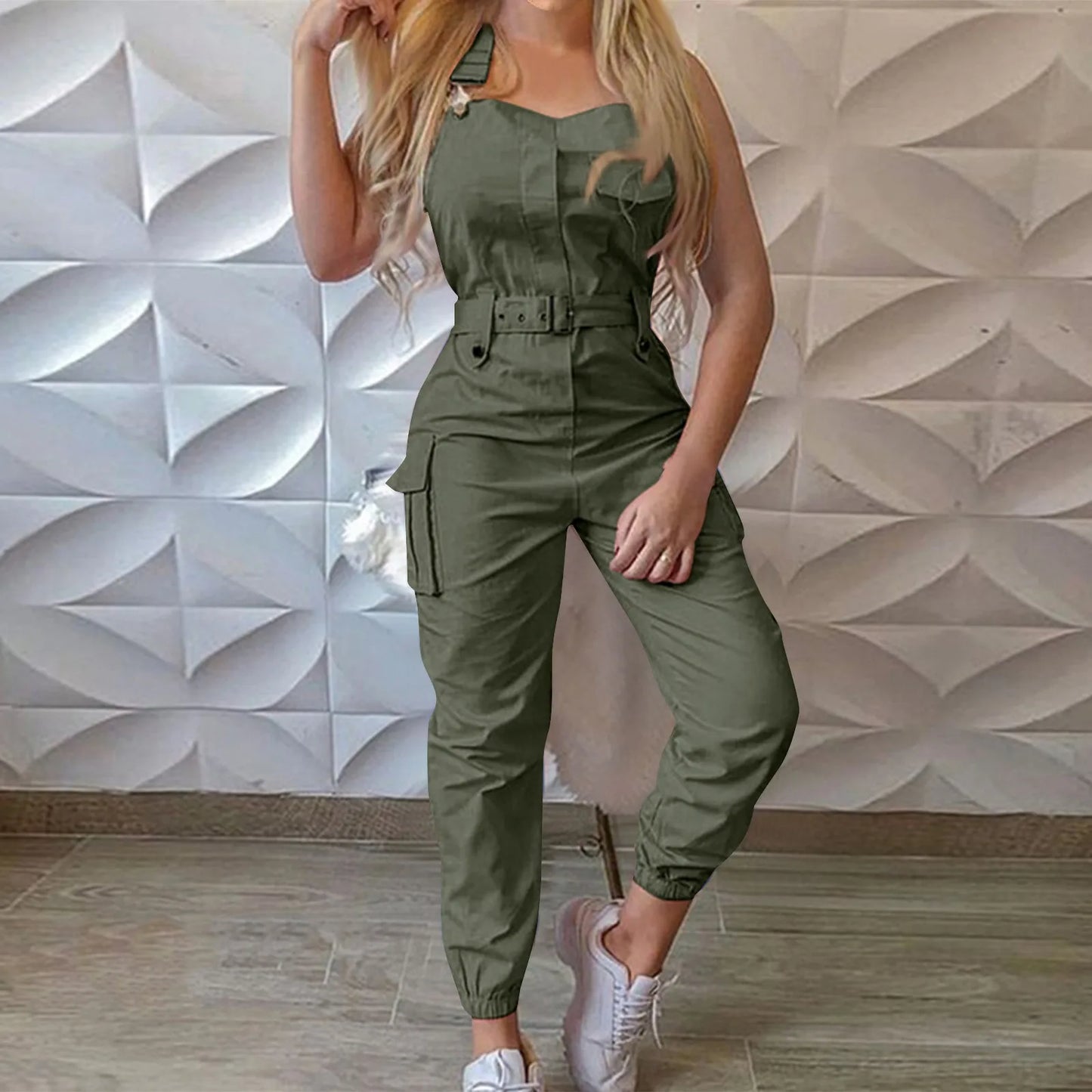 Women's Fashion Clasp Pocket Cargo Romper Jumpsuits for Women Casual Women Jump Suit Womens Jumpsuit Summer Womens Jumpsuit Over