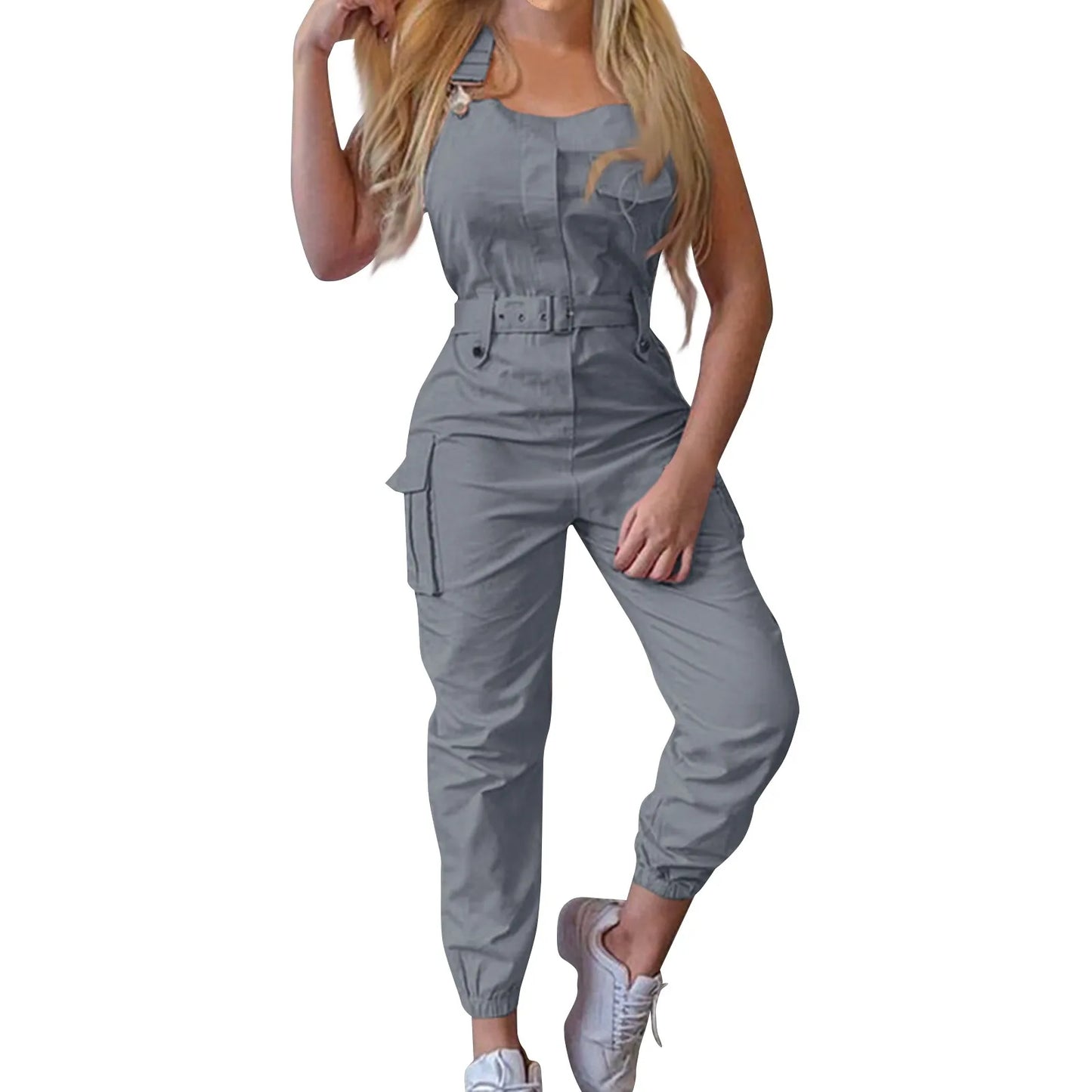 Women's Fashion Clasp Pocket Cargo Romper Jumpsuits for Women Casual Women Jump Suit Womens Jumpsuit Summer Womens Jumpsuit Over