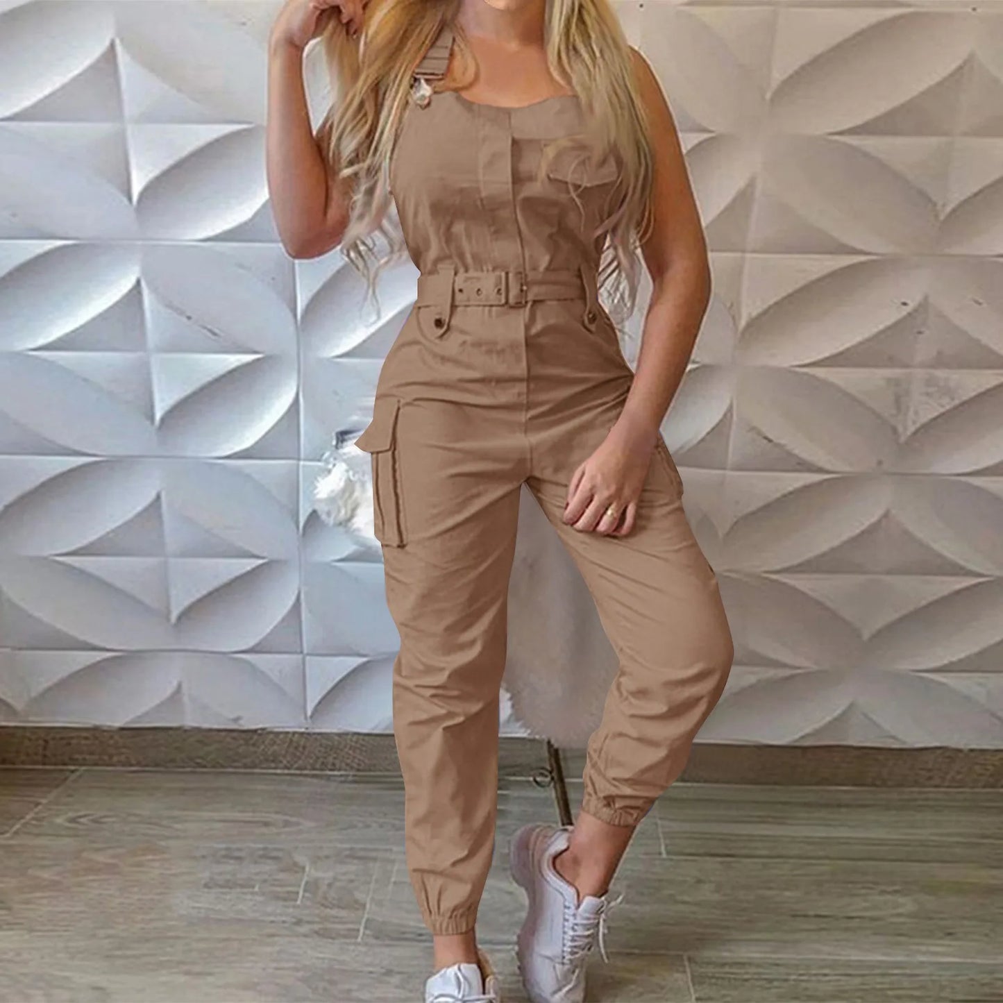 Women's Fashion Clasp Pocket Cargo Romper Jumpsuits for Women Casual Women Jump Suit Womens Jumpsuit Summer Womens Jumpsuit Over